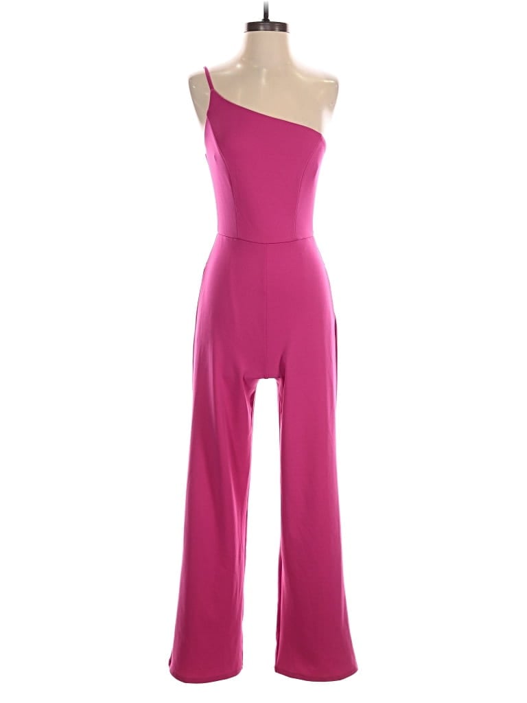 Pre-owned Crystal Sky Jumpsuit In Pink