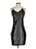 Willow & Clay 100% Polyester Metallic Silver Cocktail Dress Size XS - photo 1