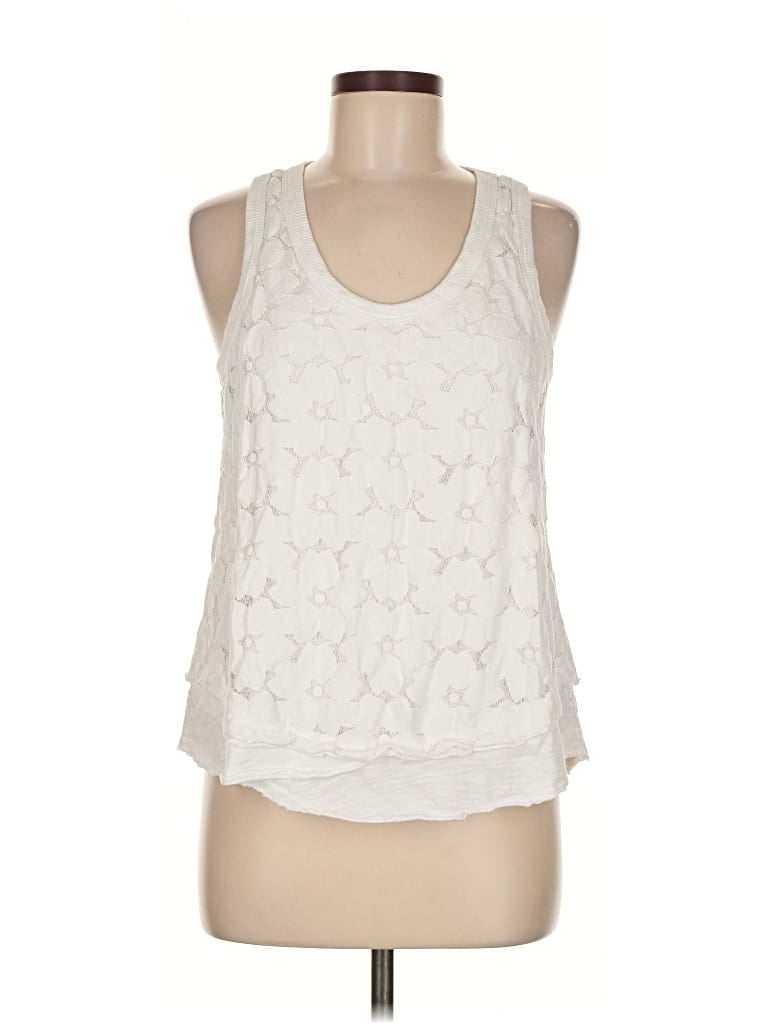Pre-owned Wilt Tank Top Ivory Halter Neckline Tops In White