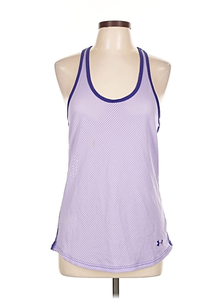 Pre-owned Under Armour Tank Top Purple Halter Neckline Tops