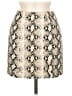 L'Agence Animal Print Gold Tan Casual Skirt Size Med (2) - photo 1