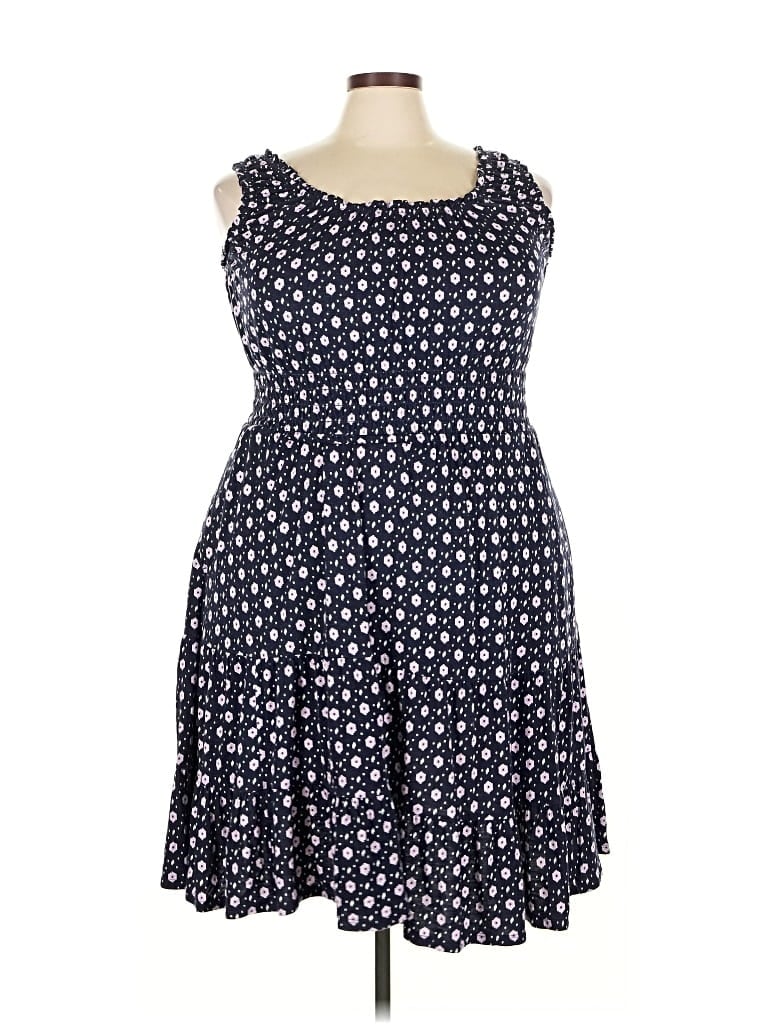 Pre-owned Lane Bryant Casual Dress In Blue