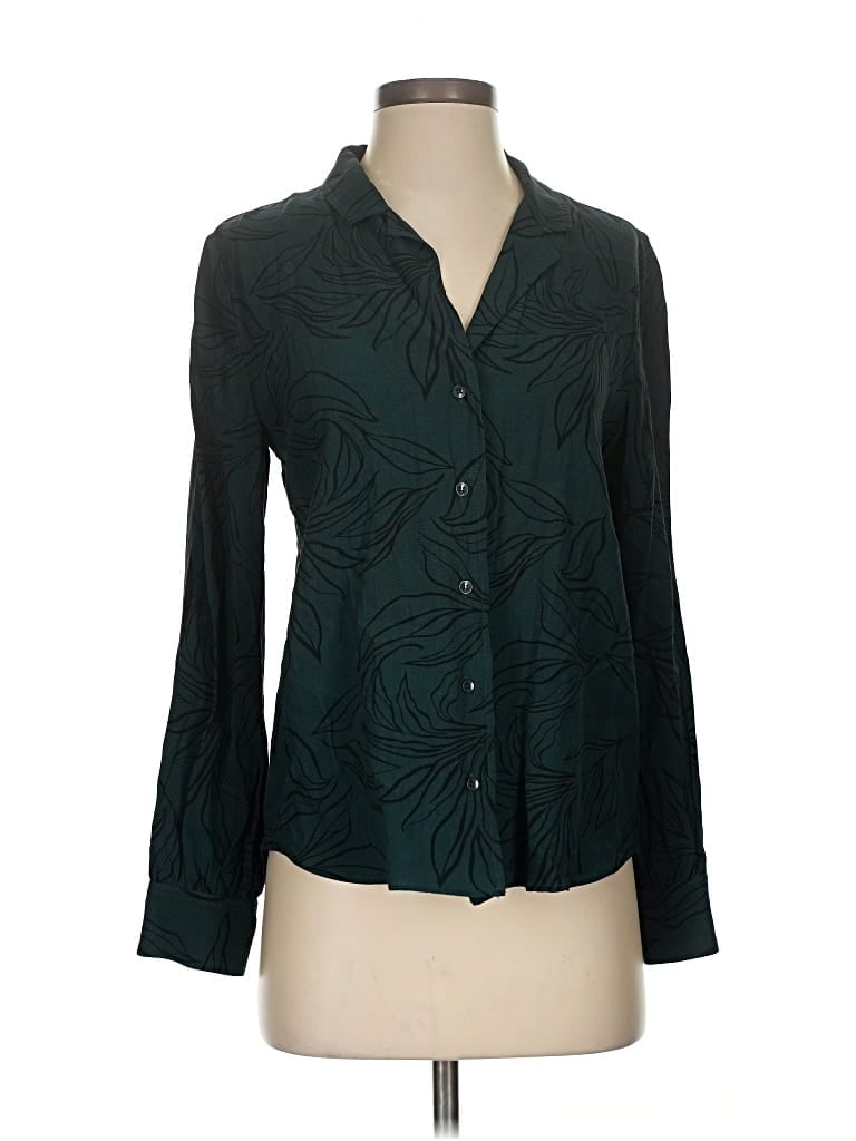 Pre-owned Brass Long Sleeve Blouse In Green