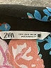Zara Floral Black Long Sleeve Blouse Size S - photo 7