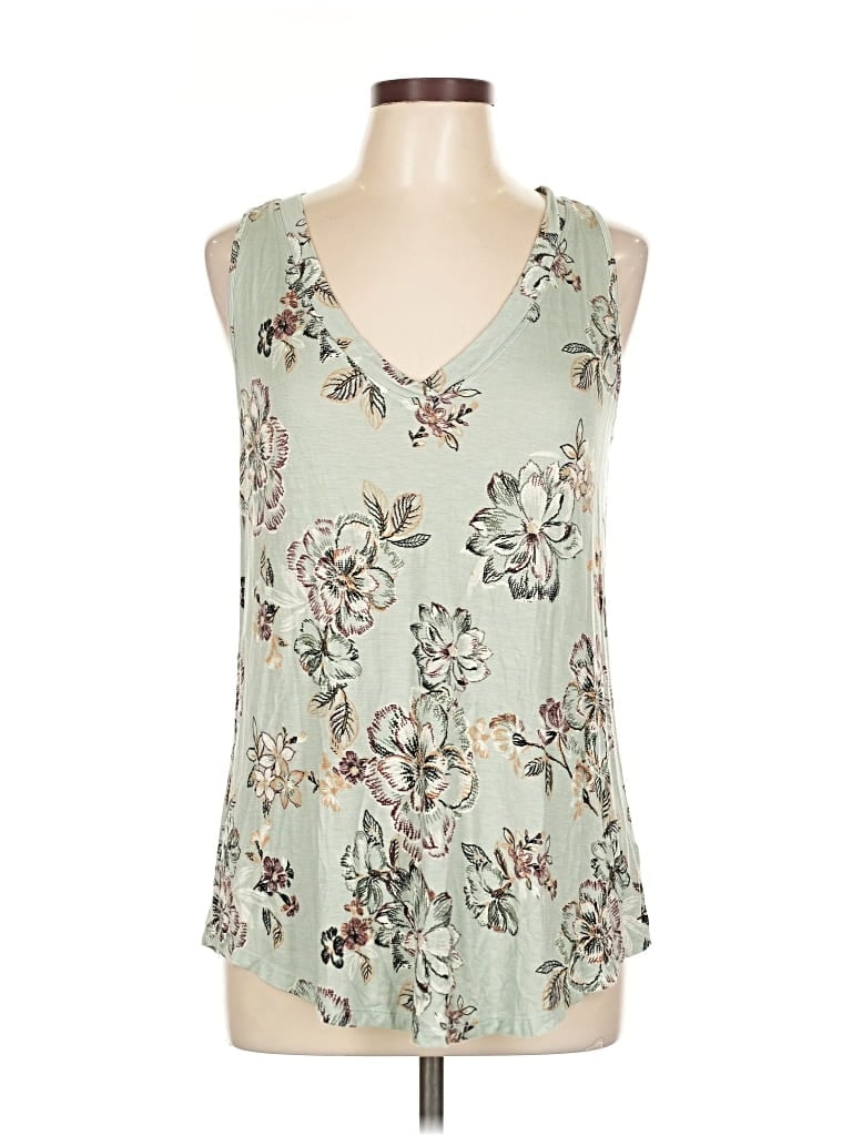 Pre-owned 24/7 Maurices Sleeveless Blouse In Green