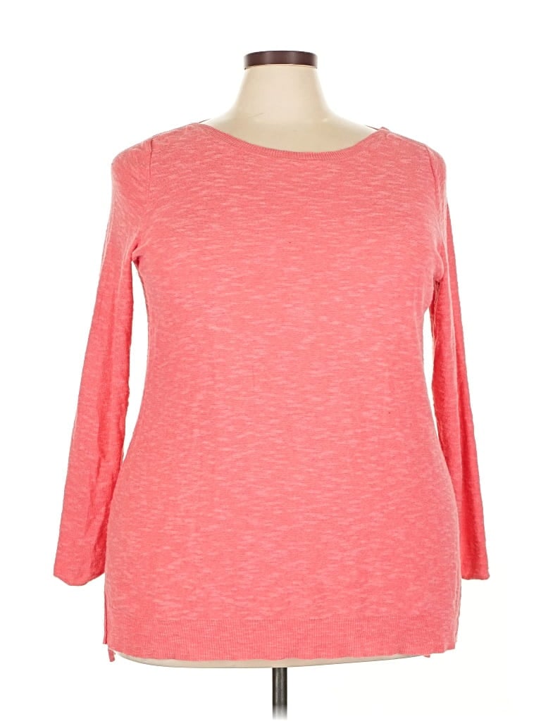 Pre-owned Eileen Fisher Pullover Sweater In Red