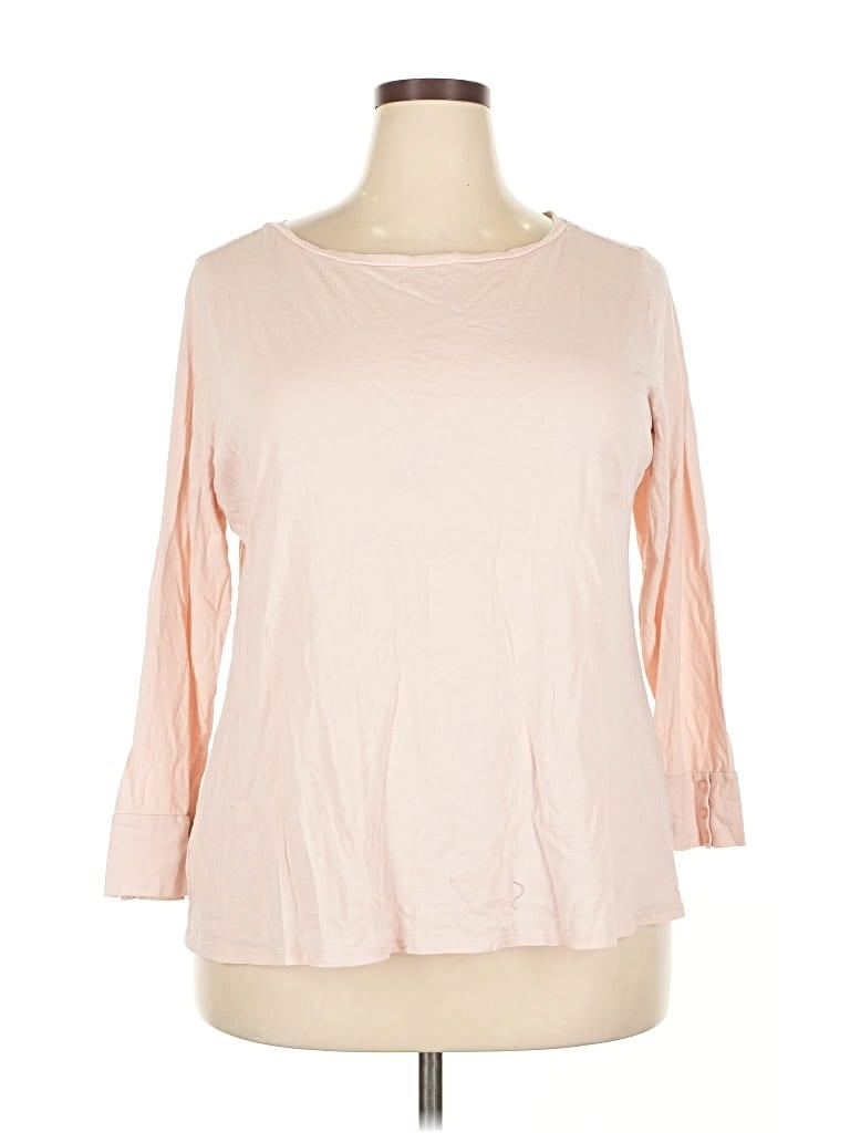 Pre-owned Ann Taylor Loft 3/4 Sleeve T-shirt In Pink