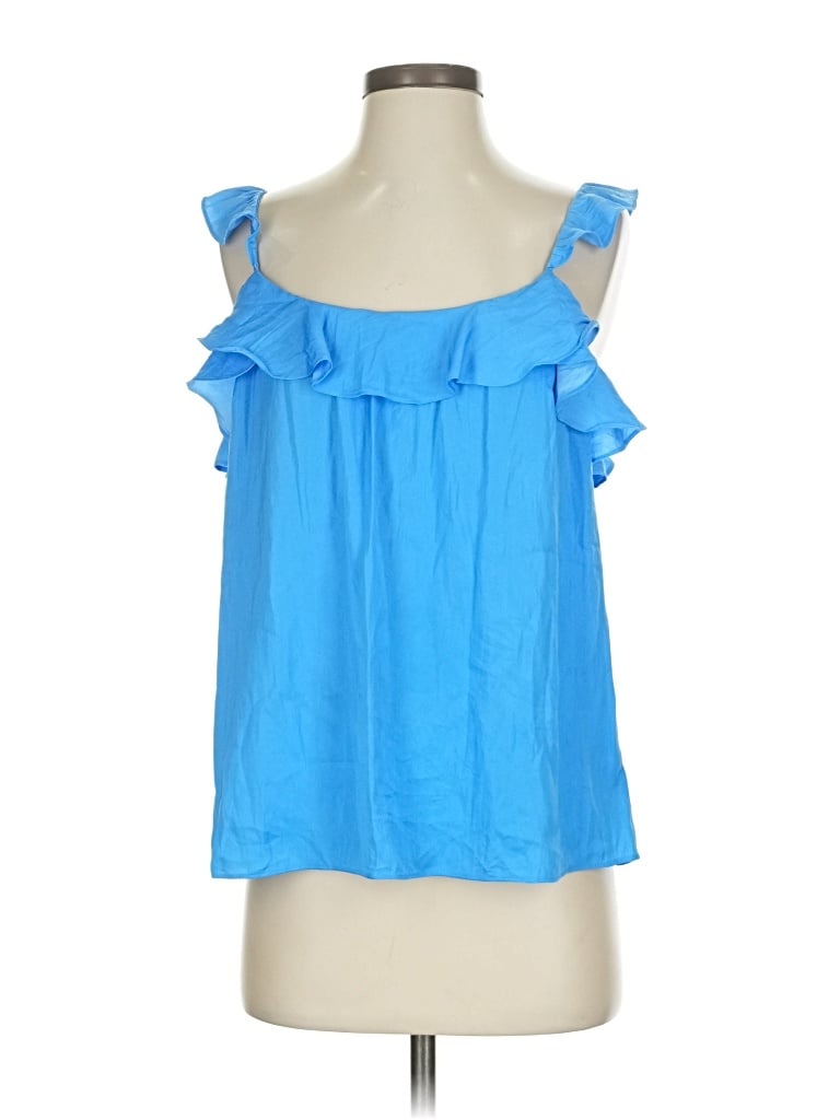 Pre-owned Lilly Pulitzer Sleeveless Blouse In Blue