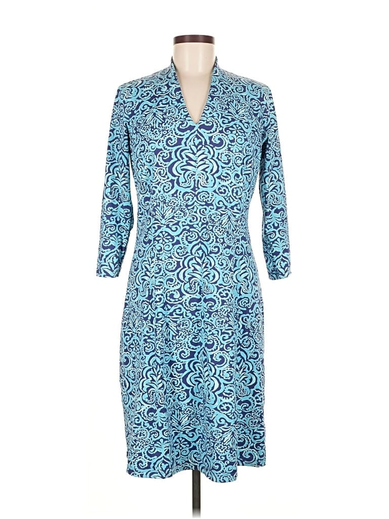 Pre-owned J. Mclaughlin Casual Dress In Blue