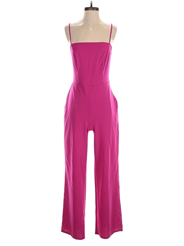 Pre-owned Crystal Sky Jumpsuit In Pink