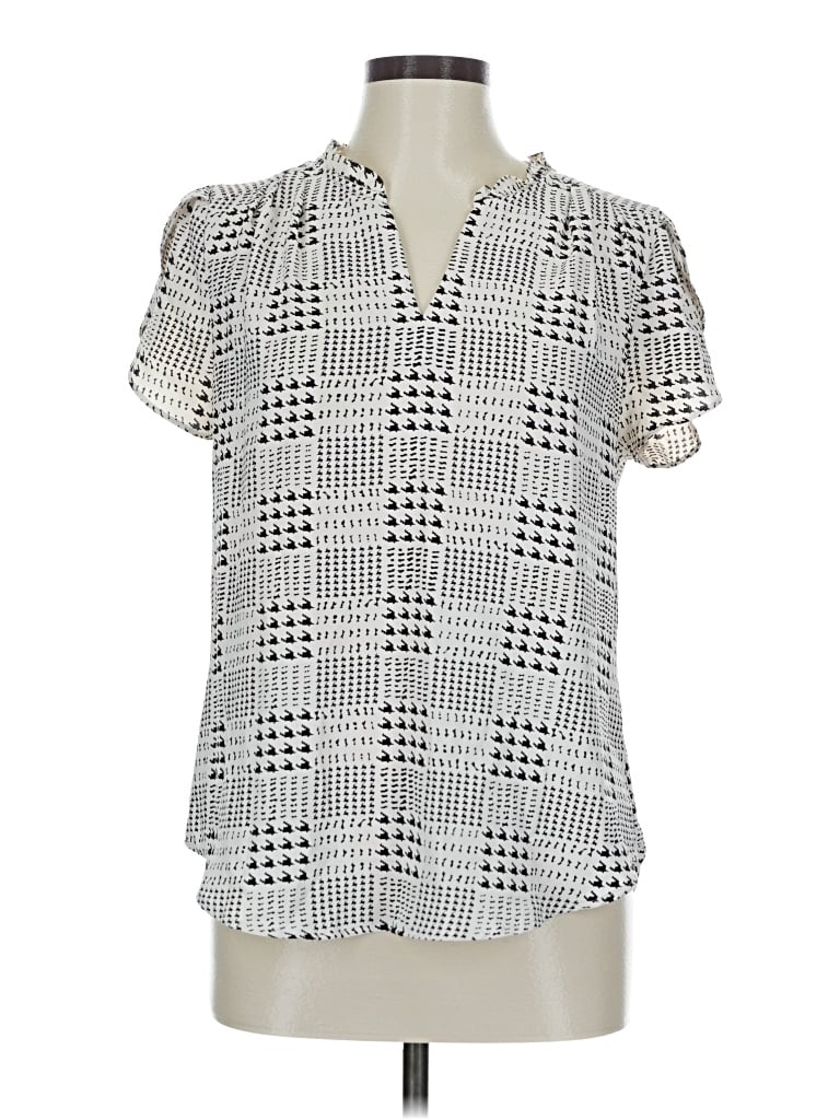 Pre-owned 41hawthorn Short Sleeve Blouse In White