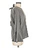 Neiman Marcus 100% Polyester Gray Long Sleeve Blouse Size M - photo 4