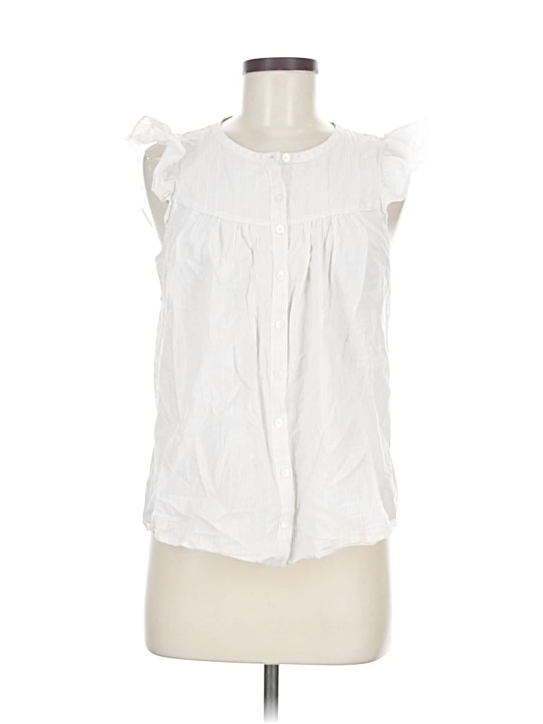 Pre-owned Madewell Sleeveless Blouse In White