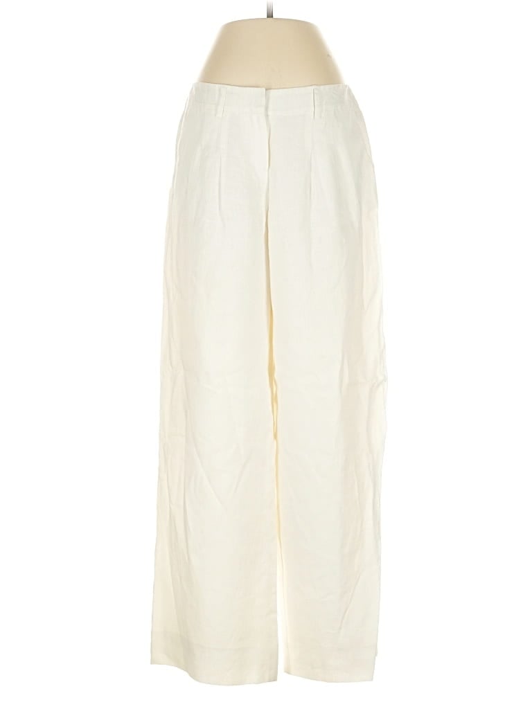 Pre-owned Tahari Linen Pants In White