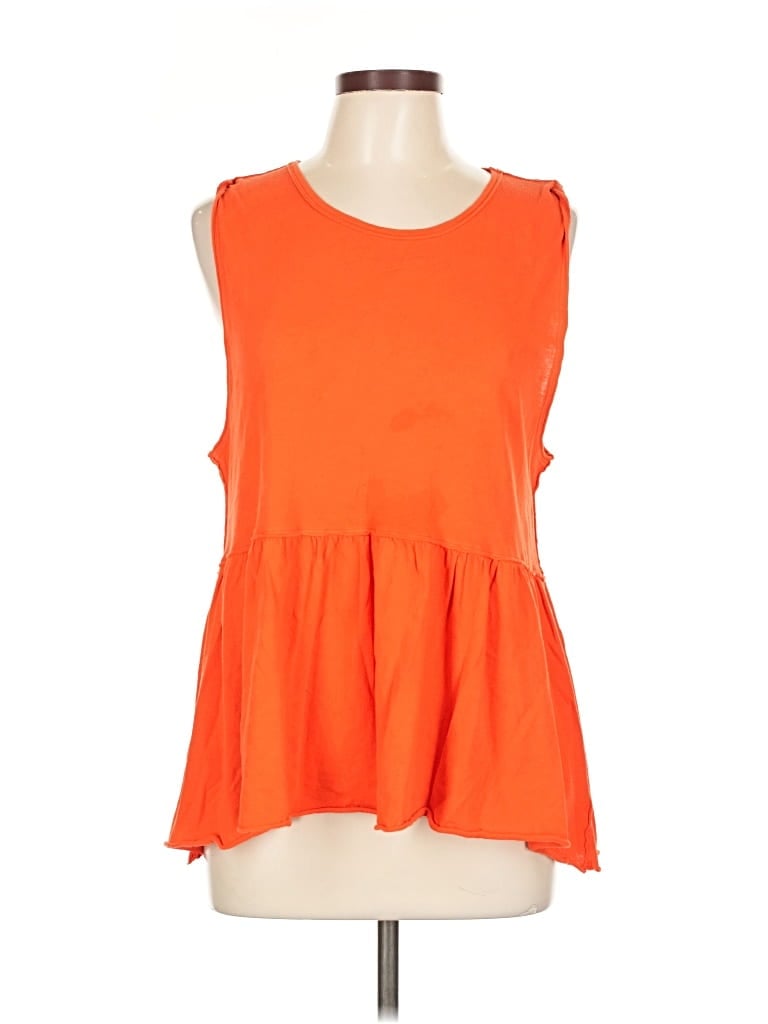 Pre-owned We The Free Sleeveless Blouse In Orange