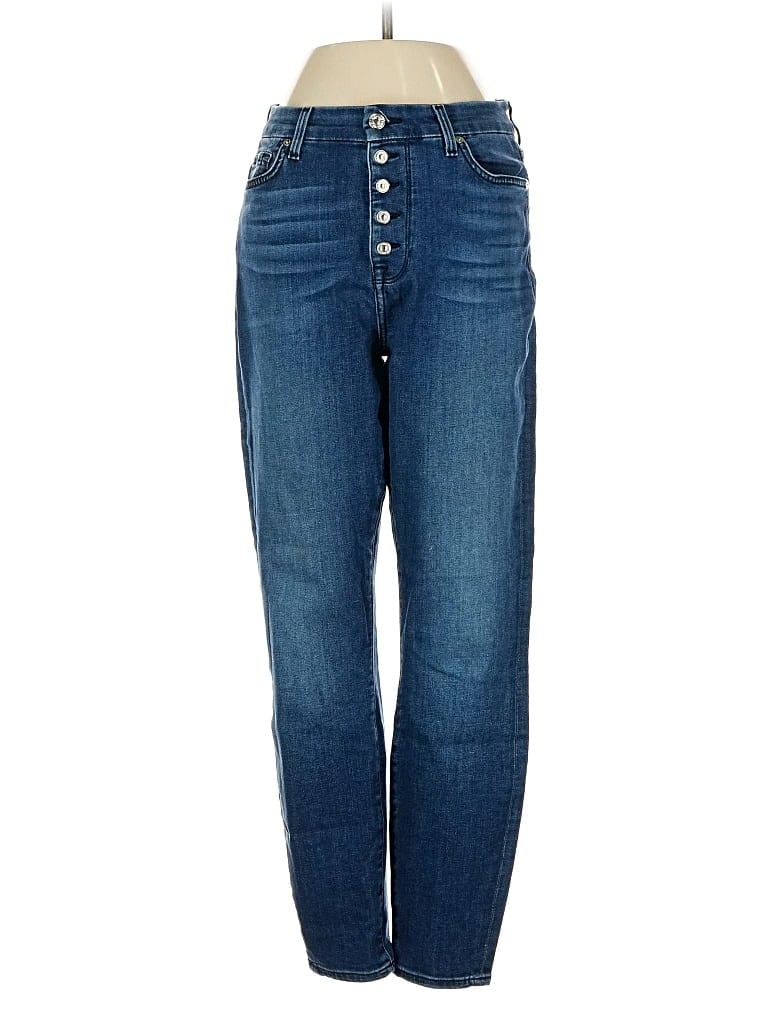 Pre-owned 7 For All Mankind Jeans In Blue