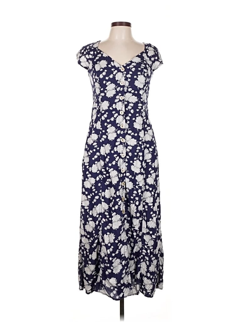 Pre-owned Maeve By Anthropologie Casual Dress In Blue