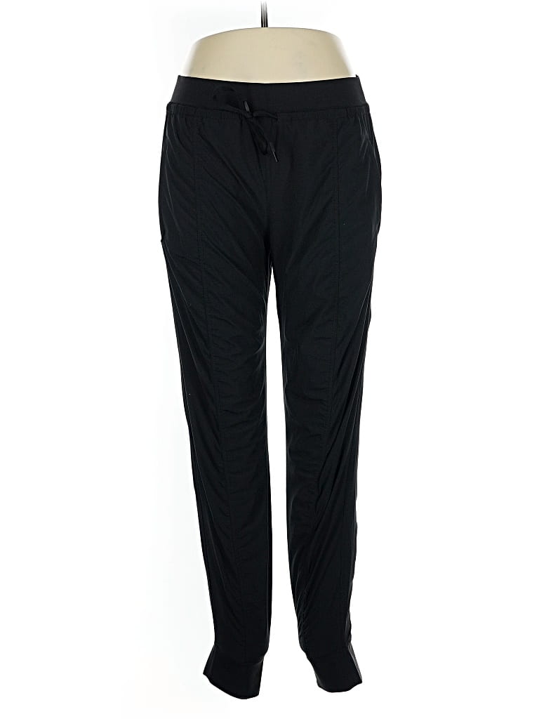 Pre-owned Athleta Track Pants In Black