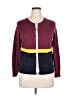 Lands' End 100% Baumwolle Burgundy Cardigan Size 14 - photo 1