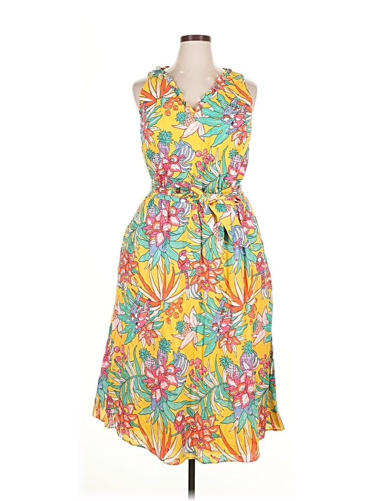 Pre-owned Talbots Cocktail Dress In Yellow