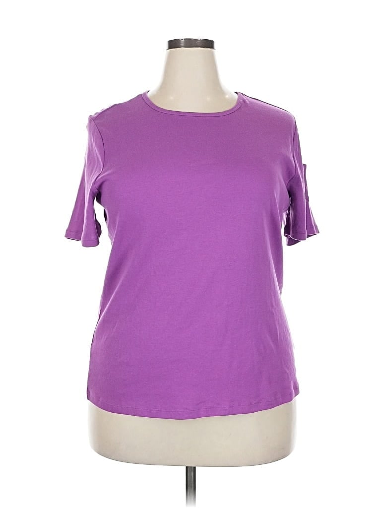 Pre-owned Polo Ralph Lauren Short Sleeve T-shirt In Purple