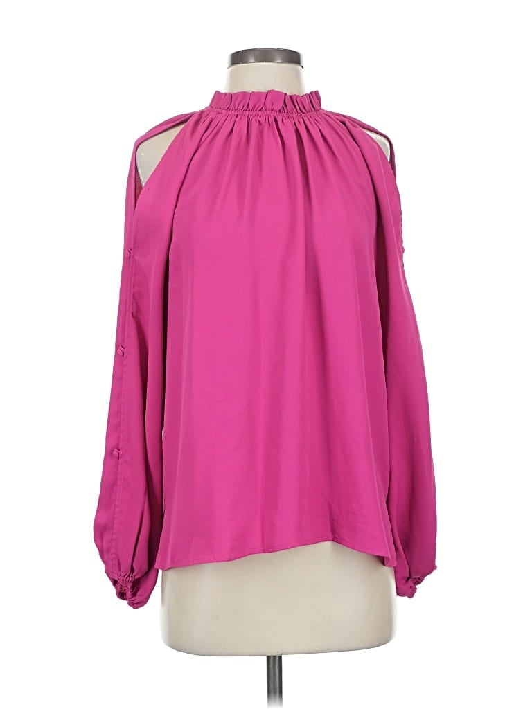 Pre-owned Vince Camuto Long Sleeve Blouse In Pink