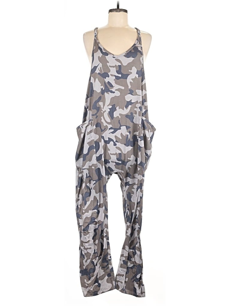 Pre-owned Assorted Brands Jumpsuit In Gray