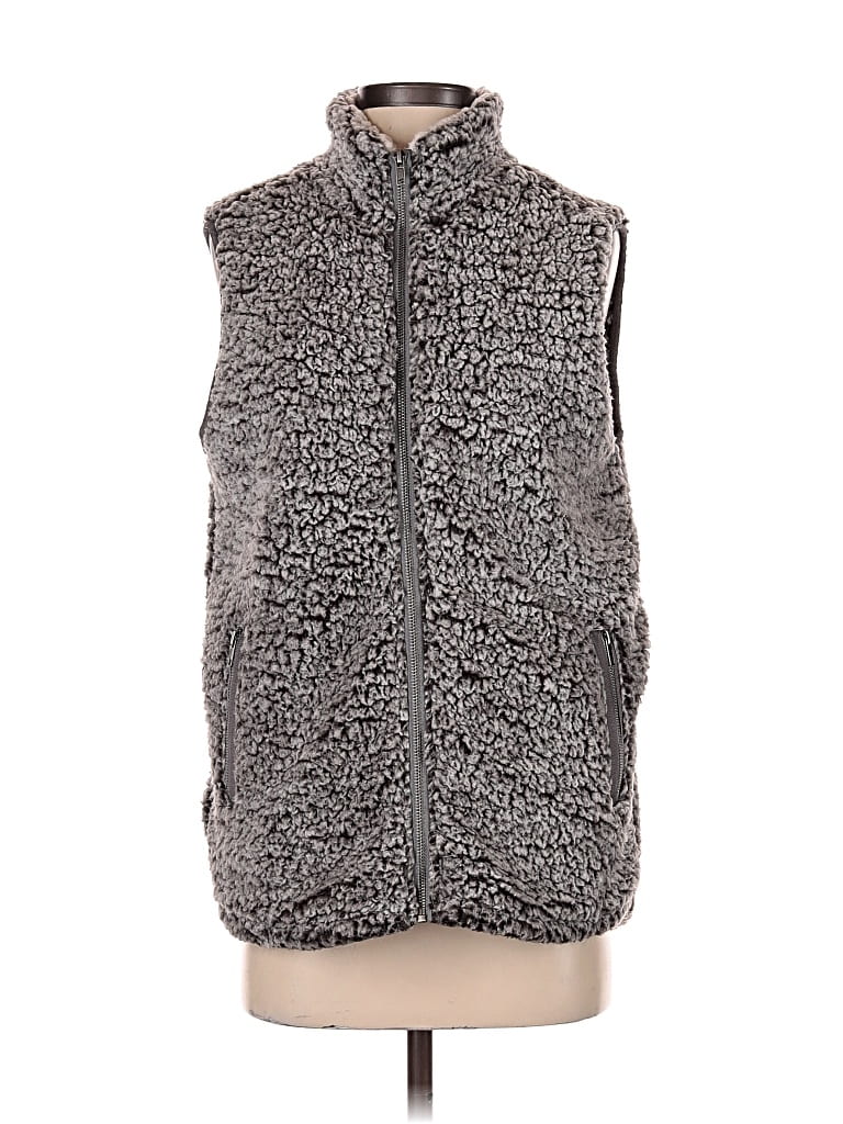 Pre-owned Thread & Supply Fleece Jacket In Gray