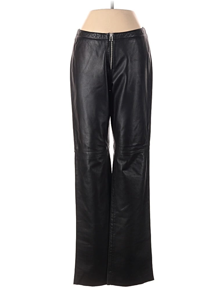 Pre-owned Hugo Buscati Collection Faux Leather Pants In Black
