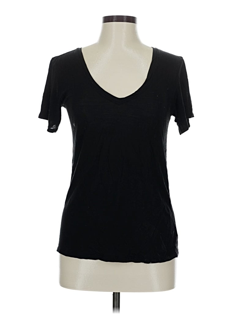 Pre-owned Adriano Goldschmied Short Sleeve T-shirt In Black