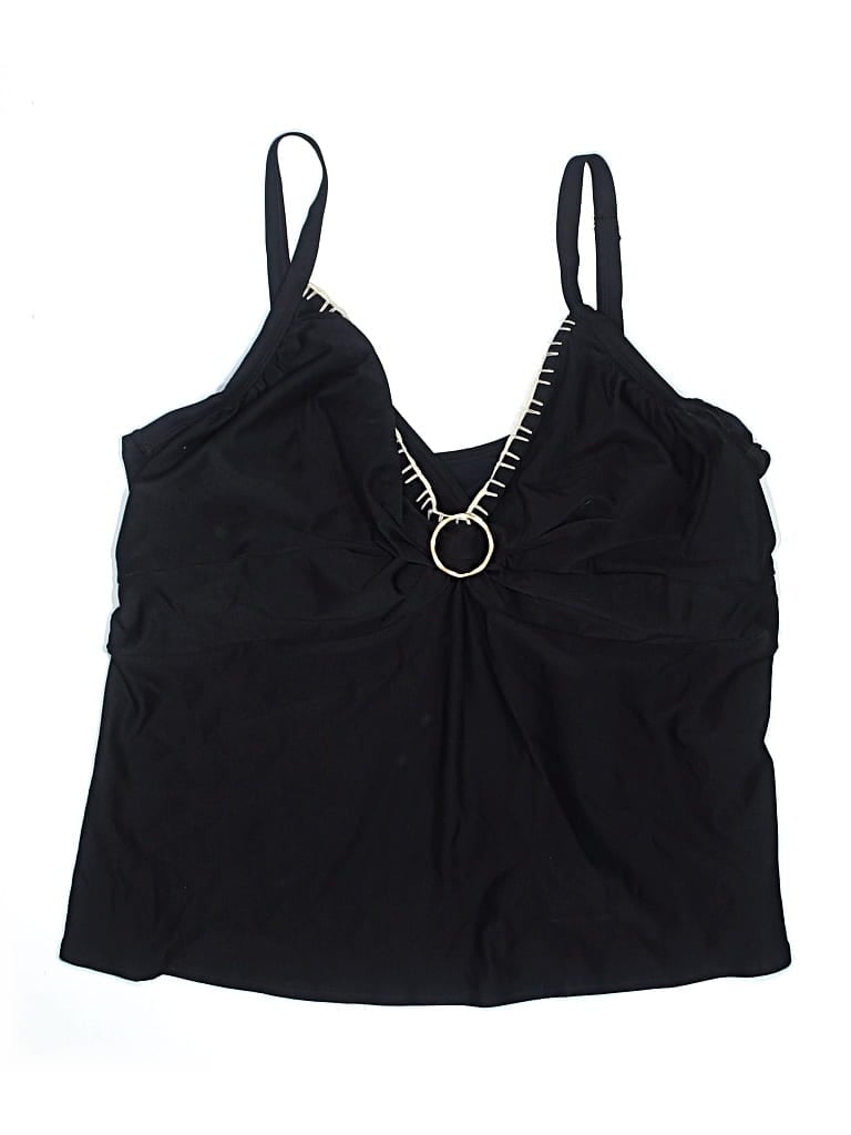 Pre-owned Coco Reef Swimsuit Top Black Swimwear