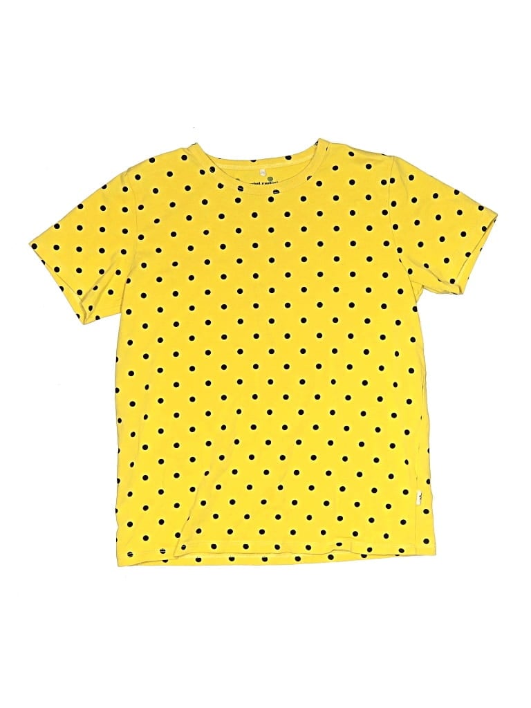 Pre-owned Mini Rodini Kids' Short Sleeve T-shirt In Yellow