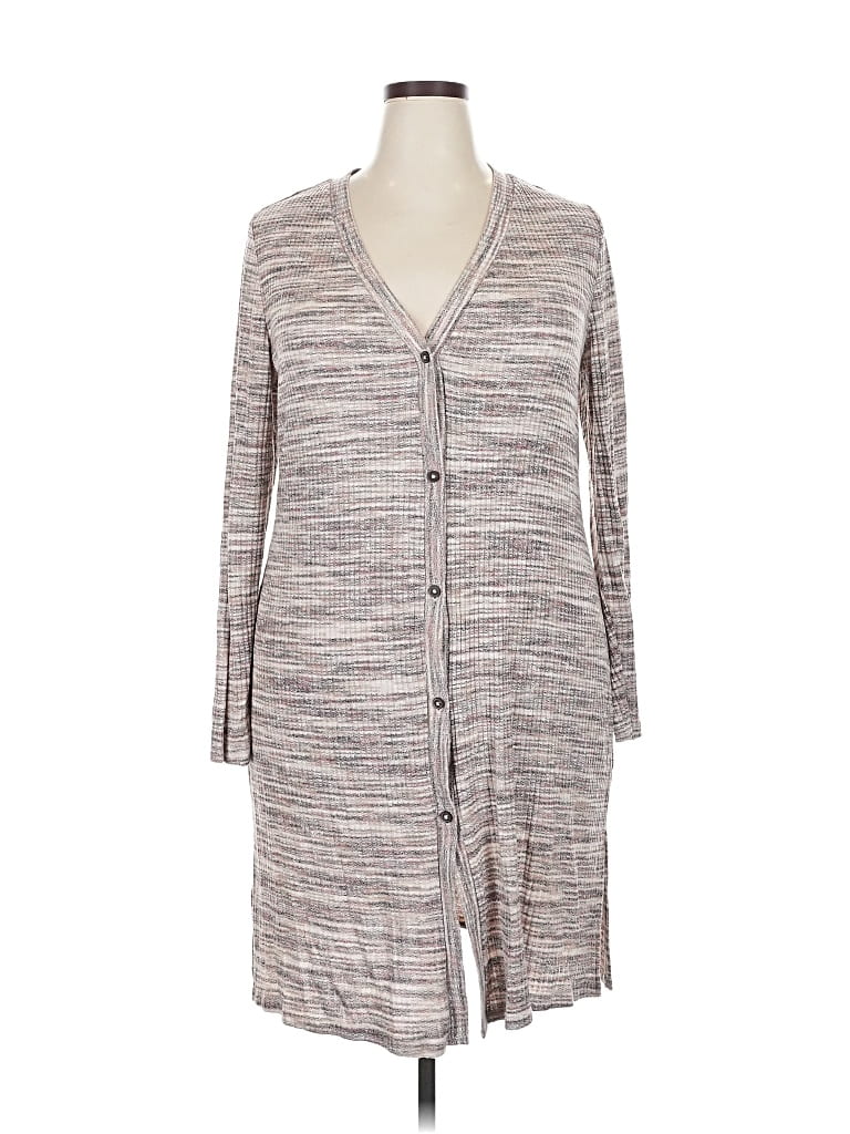 Pre-owned Lane Bryant Cardigan Sweater In Gray