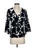 Ann Taylor Black 3/4 Sleeve Blouse Size S - photo 1