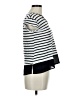 Sanctuary 100% Polyester Stripes White Short Sleeve Polo Size M - photo 4