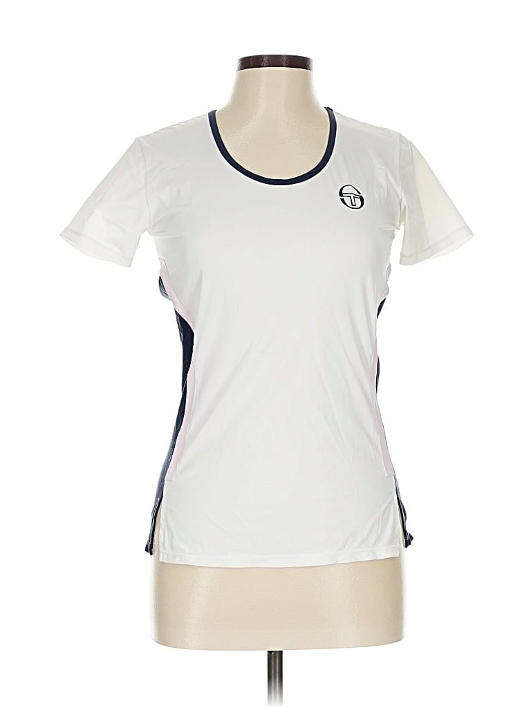 Pre-owned Sergio Tacchini Active T-shirt In White