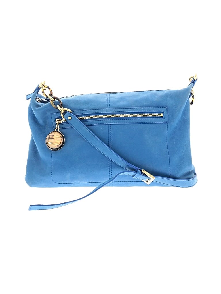 Pre-owned Fendi Leather Crossbody Bag In Blue