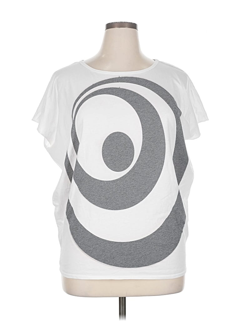 Pre-owned Go Couture Short Sleeve T-shirt In Silver