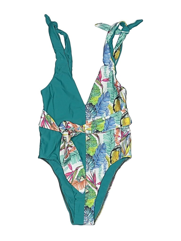 Pre-owned Palma One Piece Swimsuit In Green