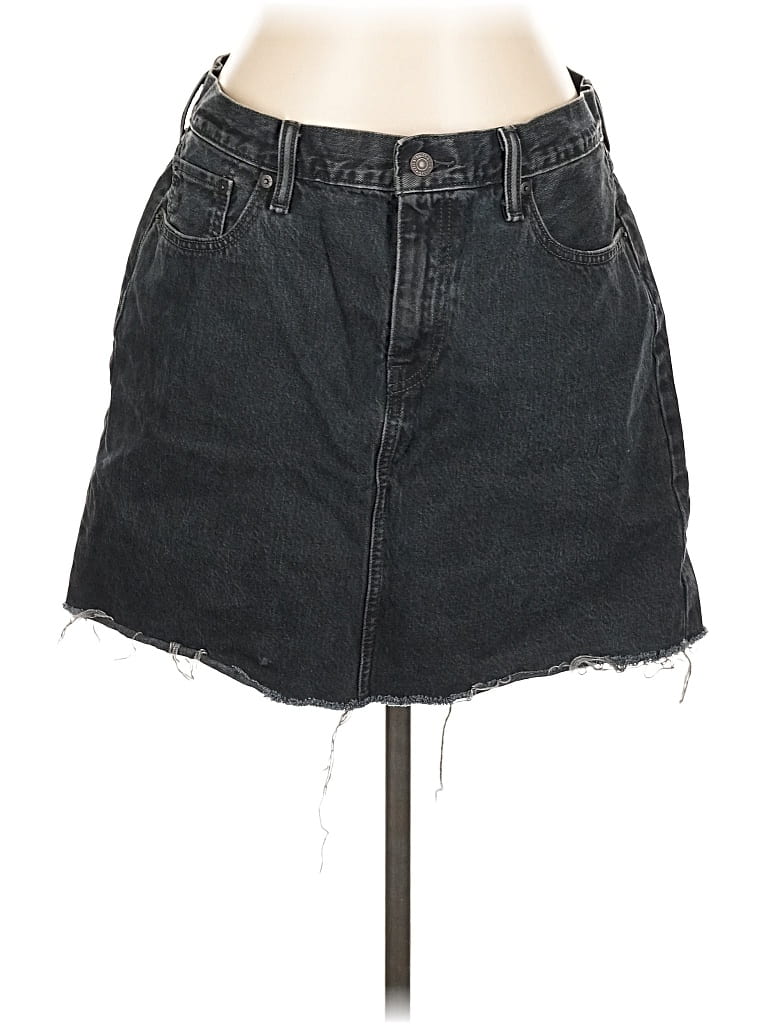 Pre-owned Levi's Denim Skirt In Black