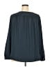 Ann Taylor LOFT 100% Polyester Teal Long Sleeve Blouse Size XXL - photo 2