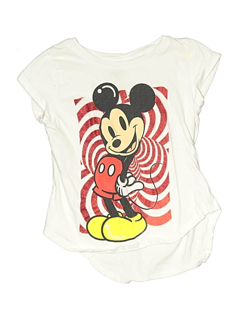 Pre-owned Disney Kids' Short Sleeve T-shirt In White