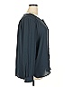 Ann Taylor LOFT 100% Polyester Teal Long Sleeve Blouse Size XXL - photo 4