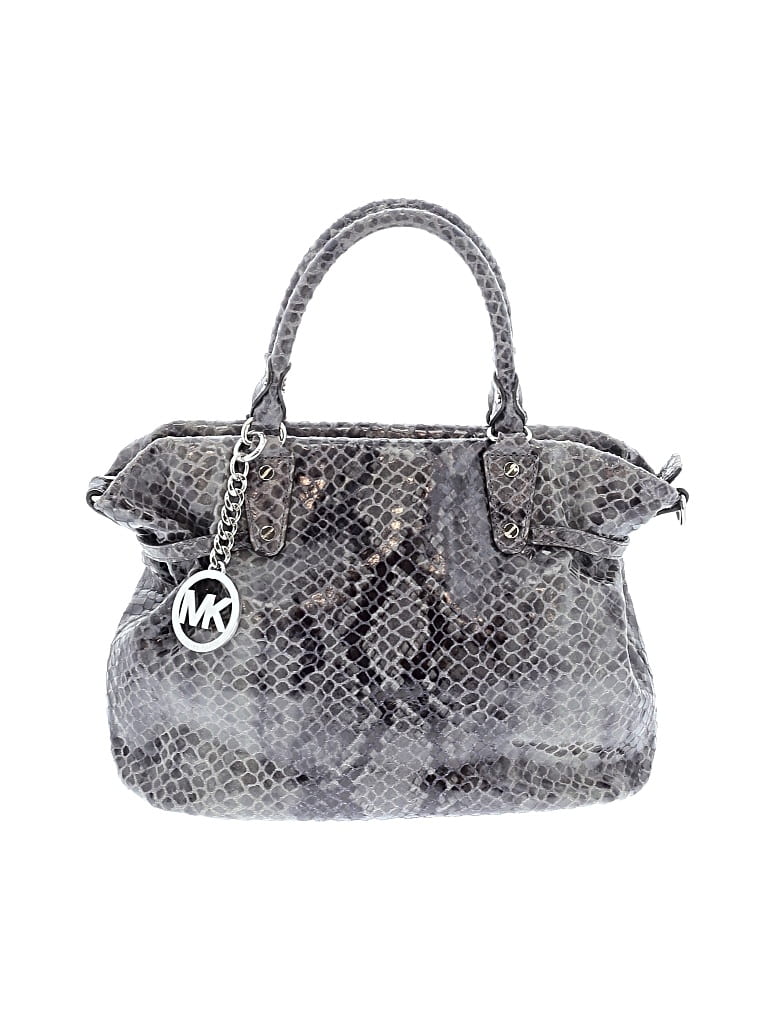 Pre-owned Michael Michael Kors Satchel In Gray