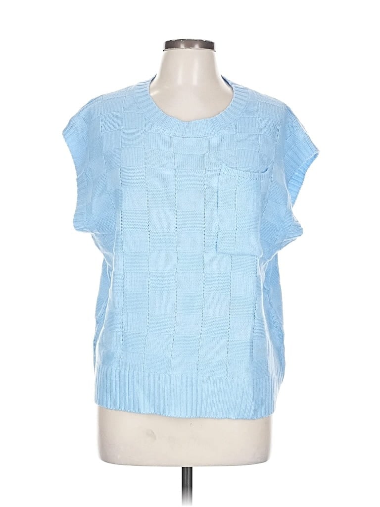 Pre-owned Unbranded Sweater Vest In Blue