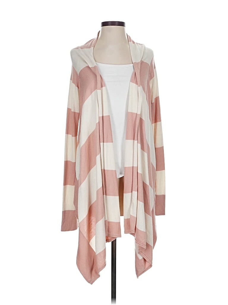 Pre-owned Bcbgmaxazria Silk Cardigan Sweater In Pink