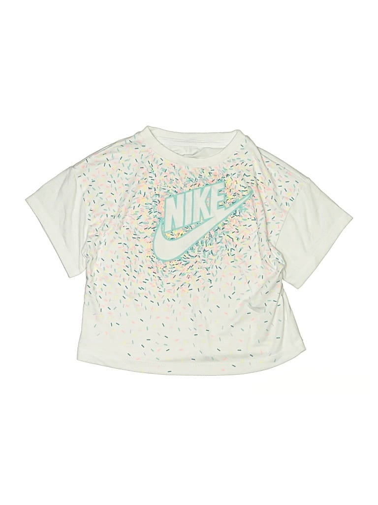 Pre-owned Nike Kids' Short Sleeve T-shirt In Silver