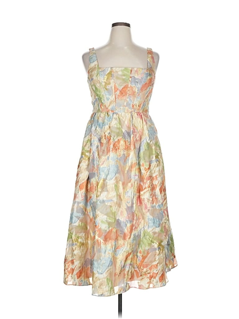 Pre-owned Aidan Mattox Cocktail Dress In Orange