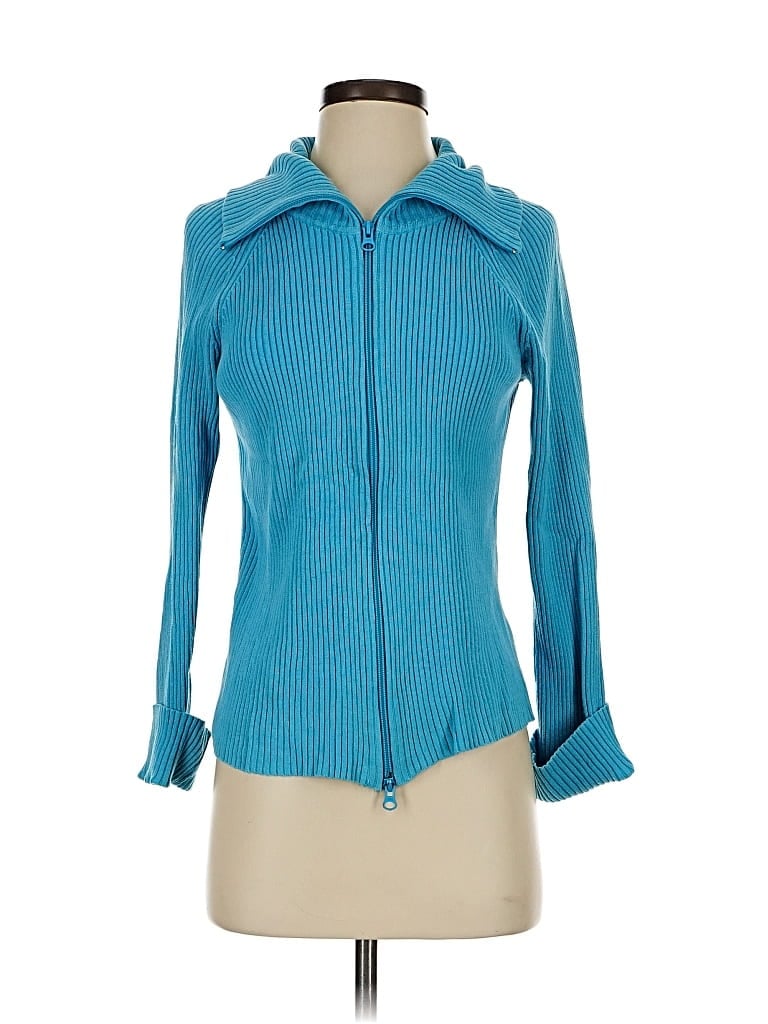 Pre-owned Jones New York Sport Cardigan Sweater In Blue