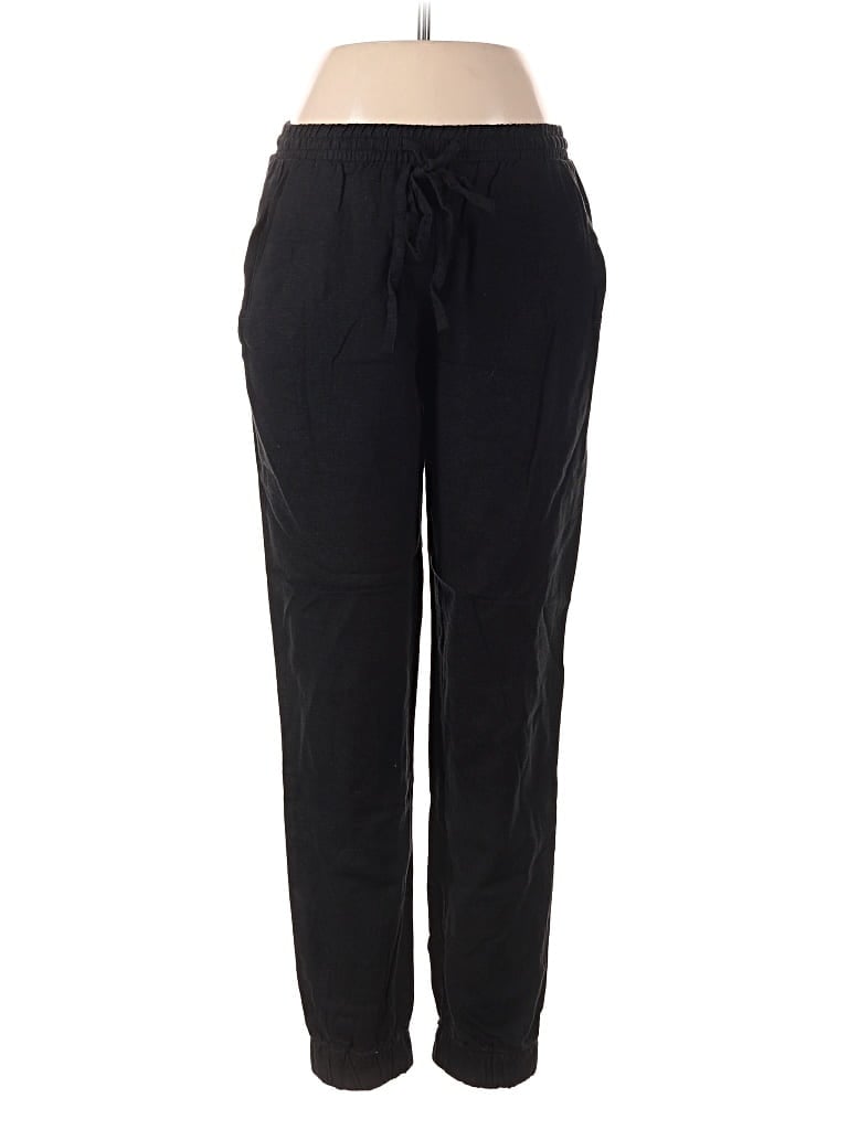 Pre-owned Love Tree Linen Pants In Black